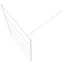 vidaXL fehér átlátszó ESG üveg zuhanyfal 115 x 195 cm