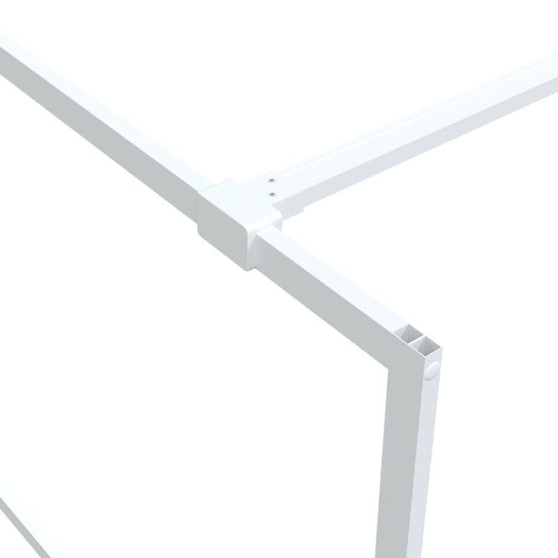 vidaXL fehér átlátszó ESG üveg zuhanyfal 115 x 195 cm