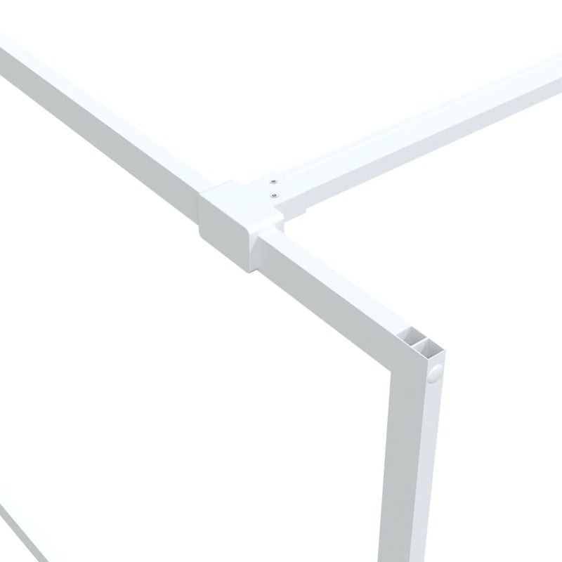vidaXL fehér átlátszó ESG üveg zuhanyfal 140 x 195 cm