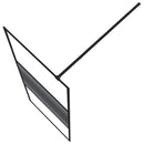 vidaXL fekete átlátszó ESG üveg zuhanyfal 80x195 cm