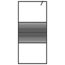 vidaXL fekete átlátszó ESG üveg zuhanyfal 90x195 cm