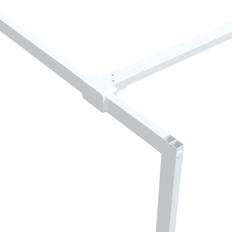vidaXL fehér átlátszó ESG üveg zuhanyfal 140 x 195 cm