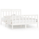 vidaXL fehér tömör fenyőfa ágykeret 160x200 cm