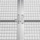 vidaXL antracitszürke horganyzott acél nyúlketrec 403,5x80,5x71 cm