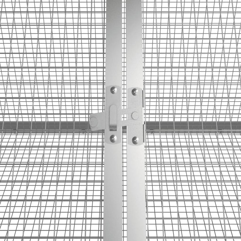 vidaXL antracitszürke horganyzott acél nyúlketrec 504,5 x 80,5 x 71 cm