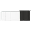 vidaXL antracitszürke horganyzott acél csirkeketrec 300x91x100 cm