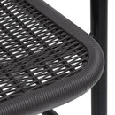 vidaXL 4 db műanyag rattan és acél kerti étkezőszék 110 kg