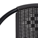 vidaXL 6 db műanyag rattan és acél kerti étkezőszék 110 kg