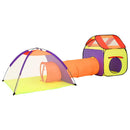 vidaXL többszínű gyerekjátszósátor 250 labdával 338 x 123 x 111 cm