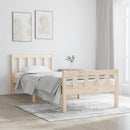 vidaXL Single tömör fa ágykeret 90 x 190 cm