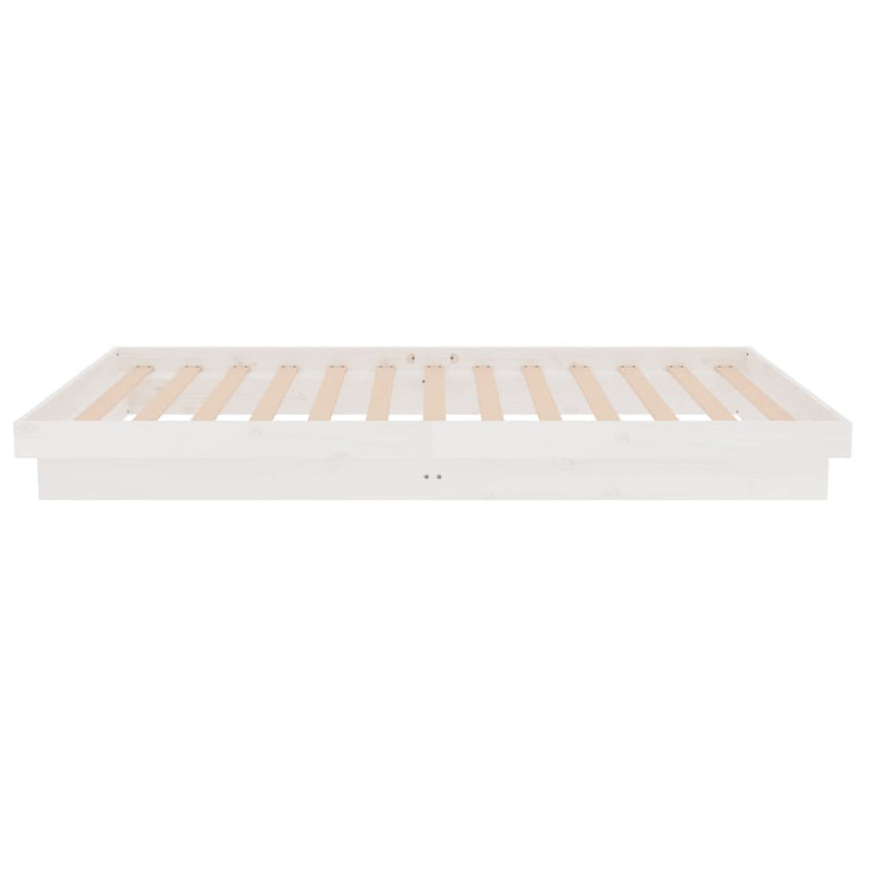 vidaXL fehér tömör fa ágykeret 90 x 200 cm