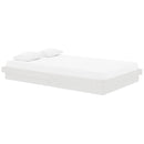 vidaXL fehér tömör fa ágykeret 120x200 cm