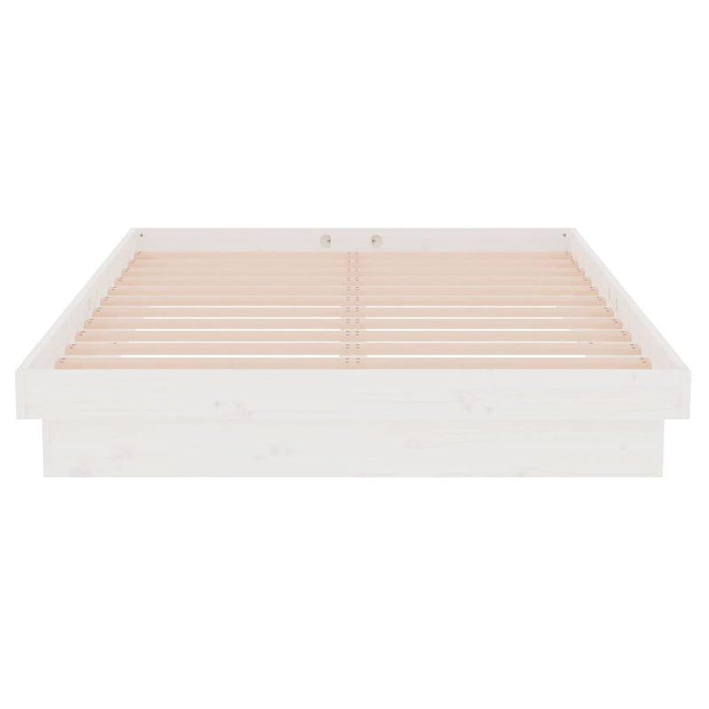 vidaXL fehér tömör fa ágykeret 120x200 cm