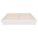 vidaXL fehér tömör fa ágykeret 140x200 cm