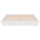 vidaXL fehér tömör fa ágykeret 160 x 200 cm