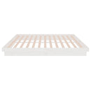 vidaXL fehér tömör fa ágykeret 160 x 200 cm
