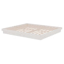 vidaXL Super King fehér tömör fa ágykeret 180 x 200 cm