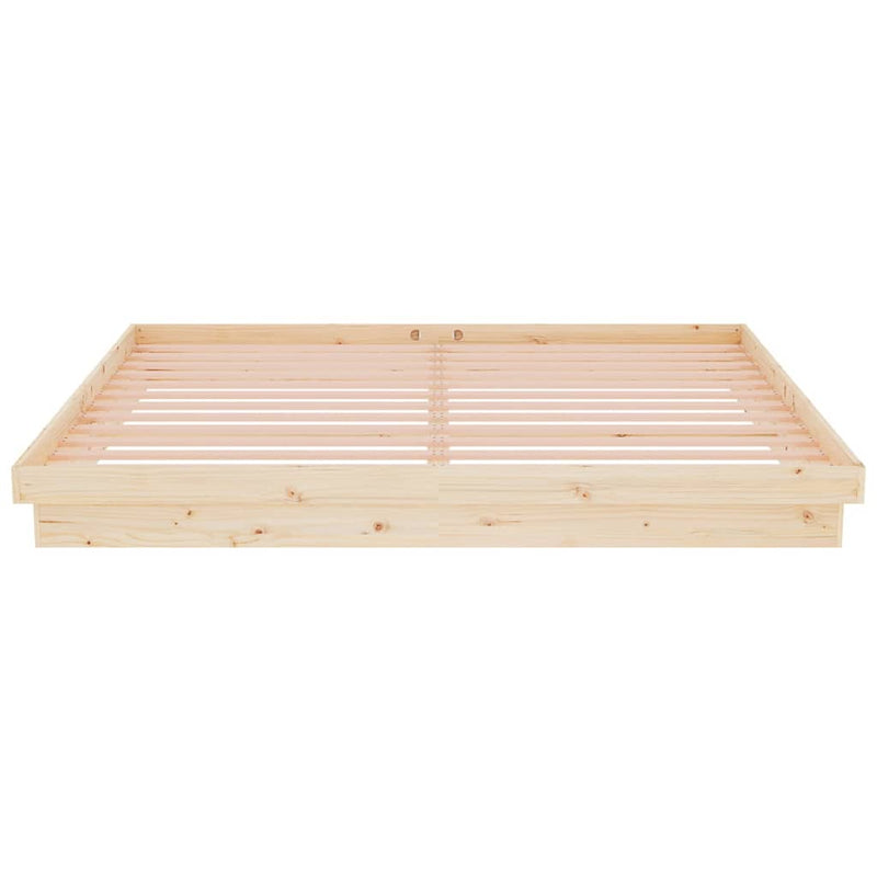 vidaXL tömör fa ágykeret matrac nélkül 200 x 200 cm