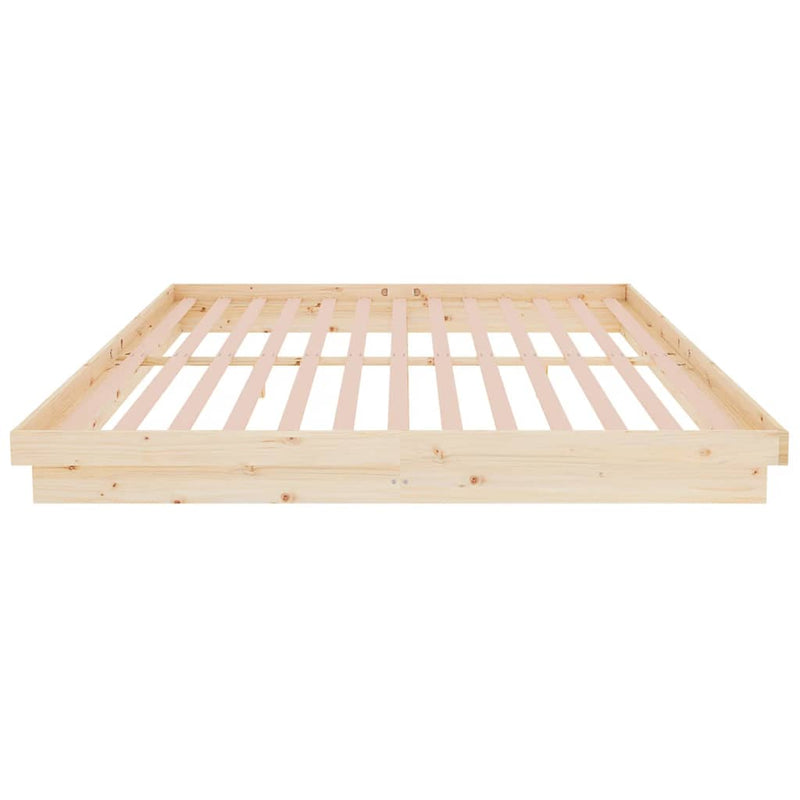 vidaXL tömör fa ágykeret matrac nélkül 200 x 200 cm