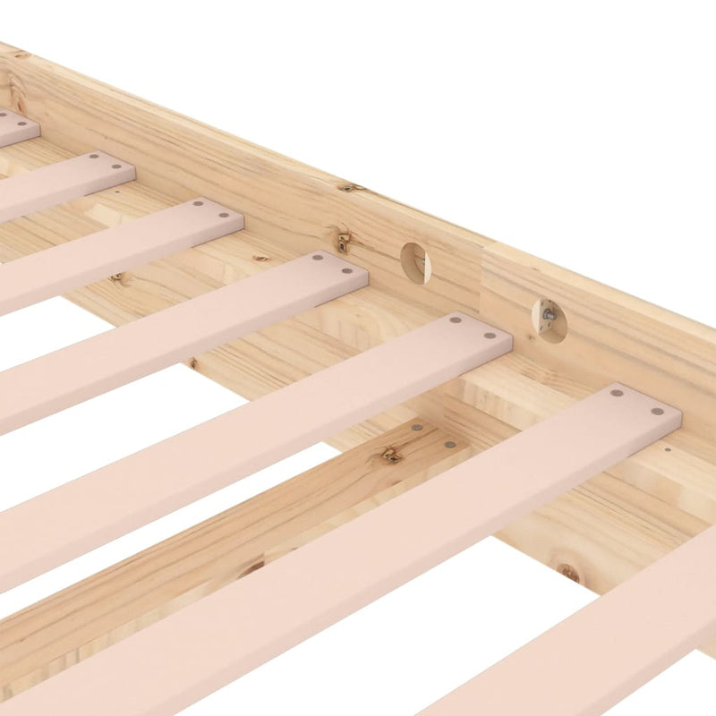 vidaXL tömör fa ágykeret matrac nélkül 200 x 200 cm