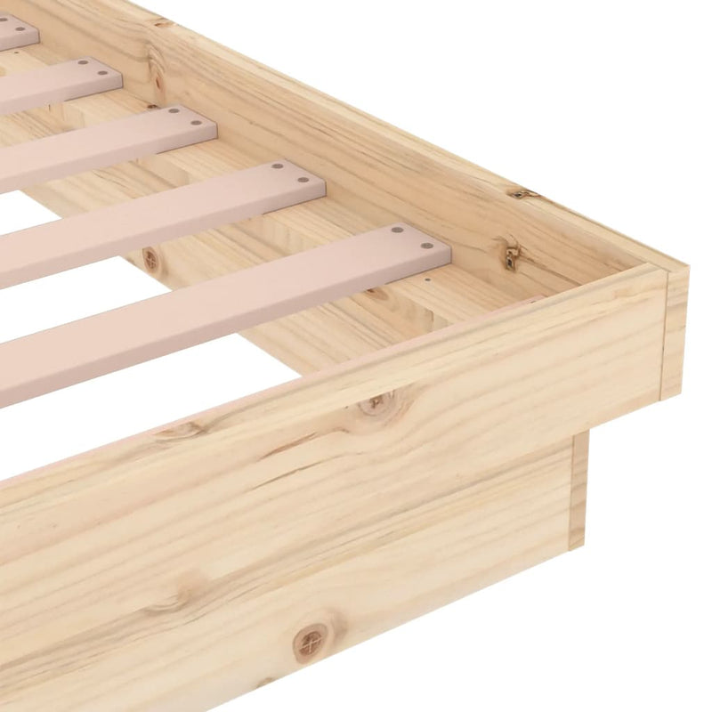 vidaXL tömör fa ágykeret matrac nélkül 200 x 200 cm