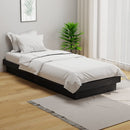 vidaXL Small Single szürke tömör fa ágykeret 75 x 190 cm