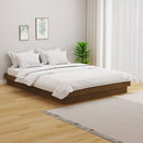 vidaXL Small Double mézbarna tömör fa ágykeret 120 x 190 cm