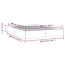 vidaXL Super King fehér tömör fa ágykeret 180 x 200 cm
