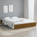 vidaXL King Size mézbarna tömör fa ágykeret 150 x 200 cm