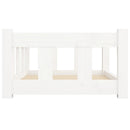 vidaXL fehér tömör fenyőfa kutyaágy 65,5 x 50,5 x 28 cm