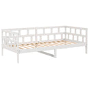 vidaXL fehér tömör fenyőfa kanapéágy 90 x 200 cm