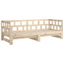 vidaXL tömör fenyőfa kihúzható kanapéágy 2 x (80 x 200) cm