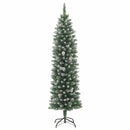 vidaXL vékony PVC műkarácsonyfa állvánnyal 150 cm