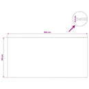 vidaXL átlátszó edzett üveg asztallap 50 x 100 cm