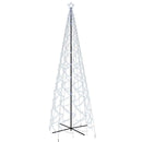 vidaXL kúp alakú karácsonyfa 1400 hideg fehér LED-del 160 x 500 cm