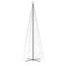 vidaXL kúp alakú karácsonyfa 1400 hideg fehér LED-del 160 x 500 cm
