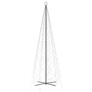 vidaXL kúp alakú karácsonyfa 1400 kék LED-del 160x500 cm