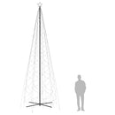 vidaXL kúp alakú karácsonyfa 1400 meleg fehér LED-del 160 x 500 cm