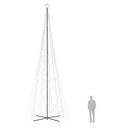 vidaXL kúp alakú karácsonyfa 3000 meleg fehér LED-del 230 x 800 cm