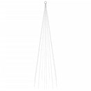 vidaXL karácsonyfa zászlórúdon 310 hideg fehér LED-del 300 cm