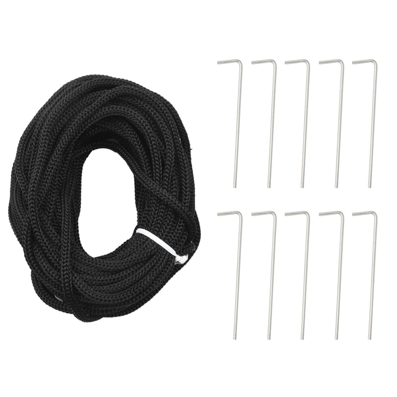 vidaXL karácsonyfa zászlórúdon 310 hideg fehér LED-del 300 cm