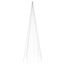 vidaXL karácsonyfa zászlórúdon 732 kék LED-del 500 cm