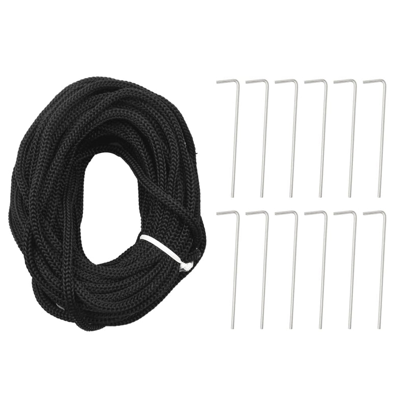 vidaXL karácsonyfa zászlórúdon 732 színes LED-del 500 cm