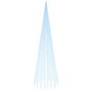 vidaXL karácsonyfa zászlórúdon 1134 kék LED-del 800 cm