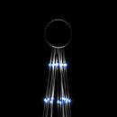 vidaXL karácsonyfa zászlórúdon 1134 kék LED-del 800 cm