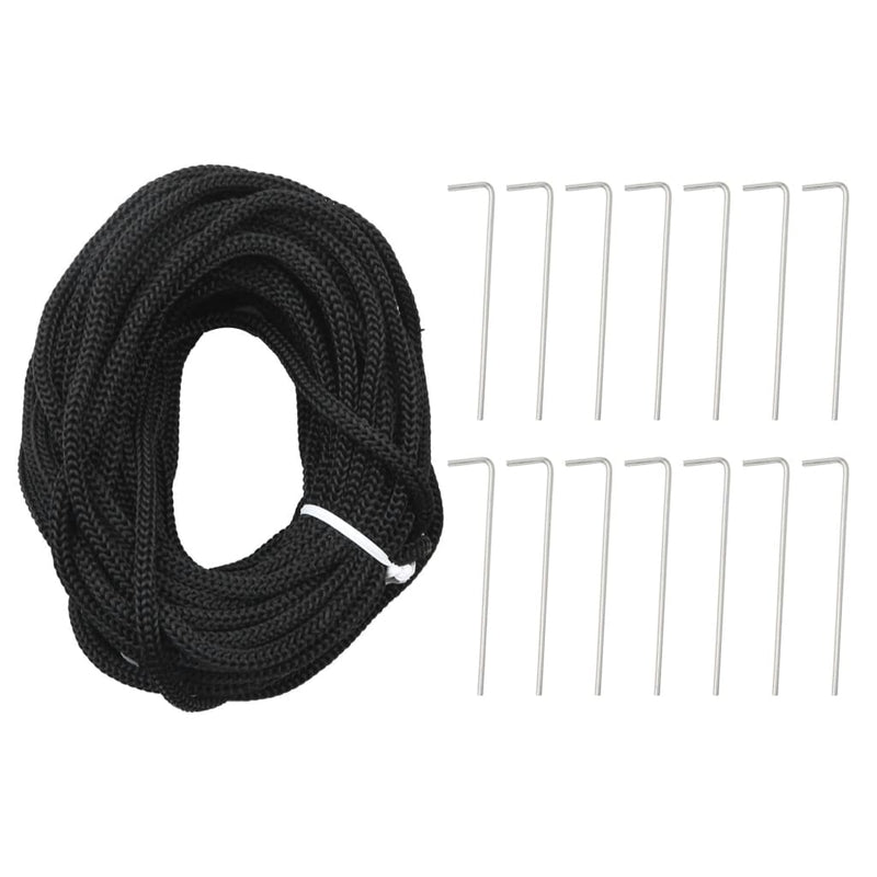 vidaXL karácsonyfa zászlórúdon 1134 kék LED-del 800 cm