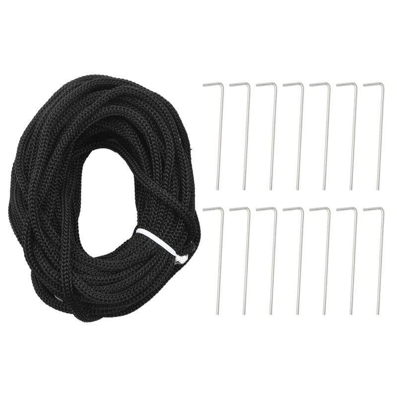 vidaXL karácsonyfa zászlórúdon 1134 színes LED-del 800 cm