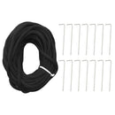 vidaXL karácsonyfa zászlórúdon 3000 meleg fehér LED-del 800 cm