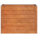 vidaXL rozsda színű corten acél kerti magaságyás 100 x 40 x 77 cm