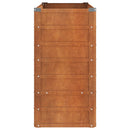 vidaXL rozsda színű corten acél kerti magaságyás 100 x 40 x 77 cm